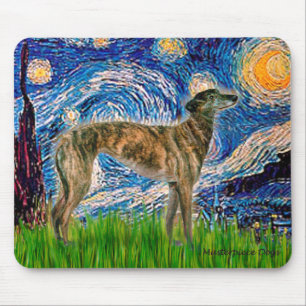 Windhund (br2) - Sternennacht Mousepad