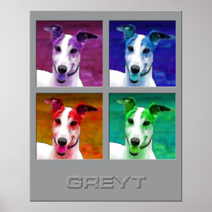 Windhund-Ehrerbietung zu Poster