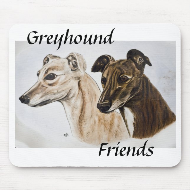 Windhund-Freunde Mousepad (Vorne)