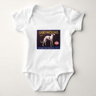 Windhund-Frucht-Kisten-Aufkleber Baby Strampler