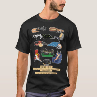 Windhund-Glossar Bett versagt ein Redbubble exklus T-Shirt