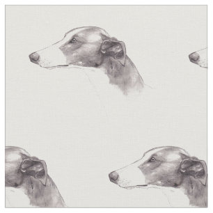 Windhund-Hundekunst-Gewebe Stoff