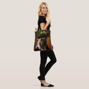 Windhund in St. Patrick's Day Kleid