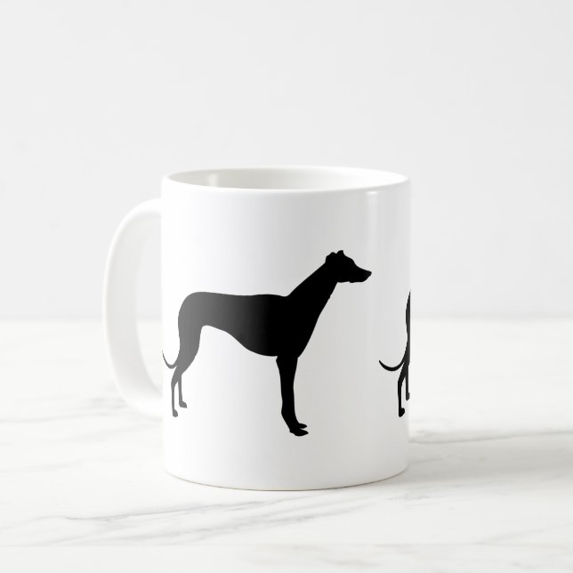 Windhund-Kaffee-Tasse Tasse (Vorderseite Links)