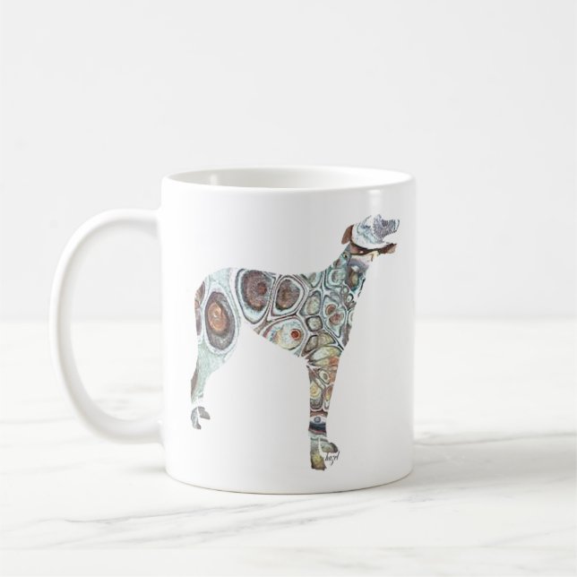 Windhund Kaffeetasse (Links)