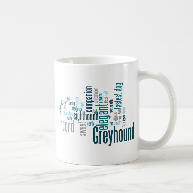 Windhund Kaffeetasse (Rechts)