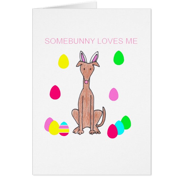 Windhund-Kitz Somebunny Lieben ich (Vorne)