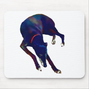 Windhund-Kunst Mousepad