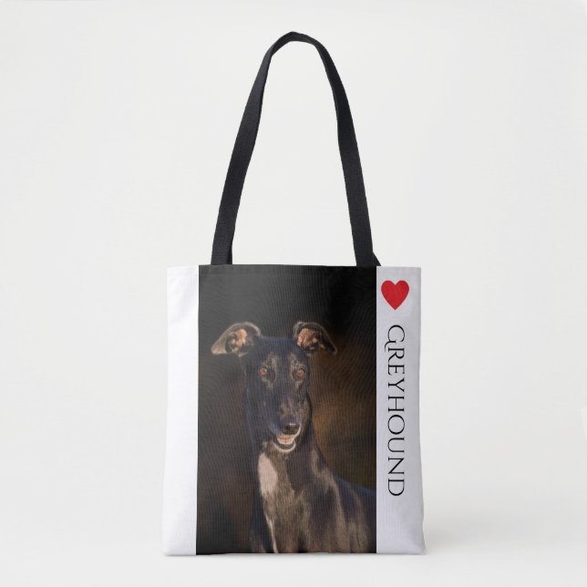 Windhund-Liebhaber-Taschen-Tasche (Vorderseite)