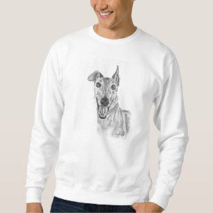 Windhund-Nahaufnahme-Zeichnen Sweatshirt