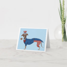 Windhund Onkel Sam Einladung