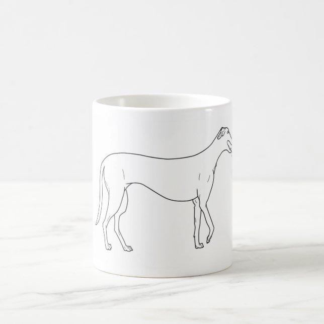 Windhund Pawprint Tasse (Mittel)