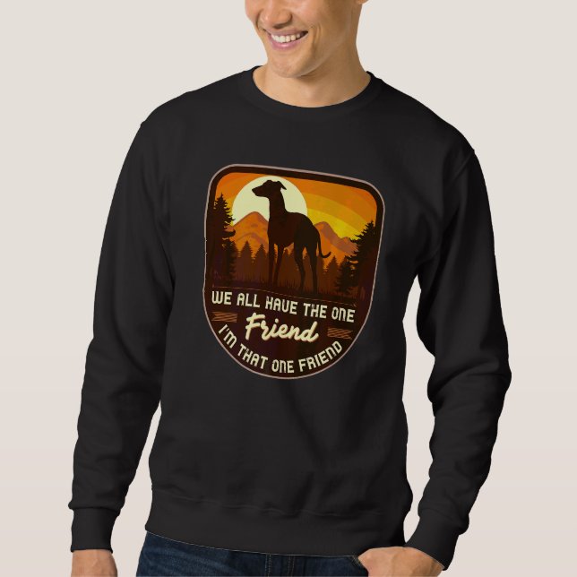 Windhund-Rasse Greyhound  29 Sweatshirt (Vorderseite)