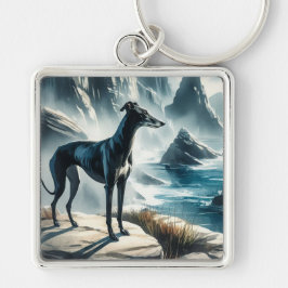 Windhund Schlüsselanhänger