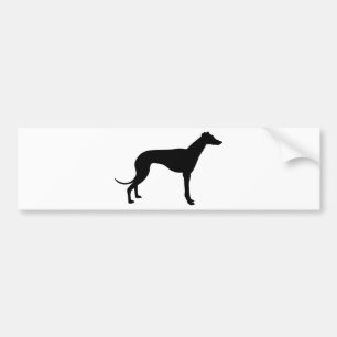 Windhund-Silhouette Autoaufkleber