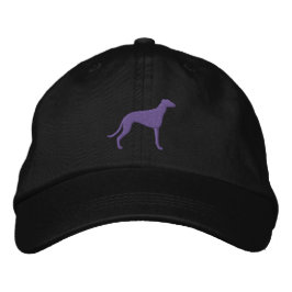 Windhund-Silhouette Bestickte Baseballkappe