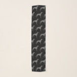 Windhund-Silhouette-Muster Schal<br><div class="desc">Der Schal des Windhund-Liebhabers</div>