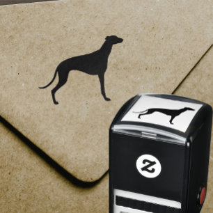 Windhund-Silhouette Permastempel