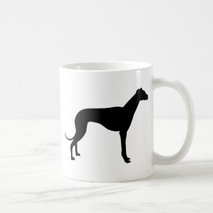 Windhund-Silhouette Tasse