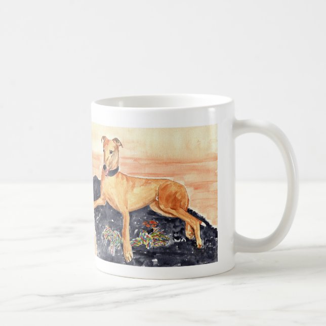 Windhund-Tasse Kaffeetasse (Rechts)