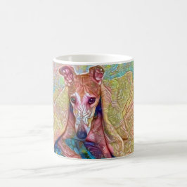 Windhund u. Decken Tasse