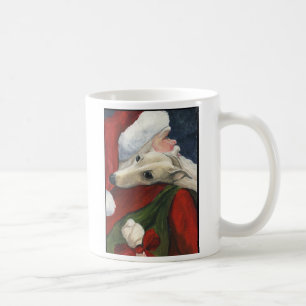 Windhund-und Sankt-WeihnachtsTasse Kaffeetasse