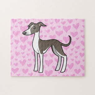 Windhund/Whippet/italienischer Windhund-Liebe Puzzle