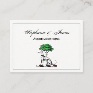 Windhund Whippet Mit Baum Heraldischem Wappen Embl Visitenkarte