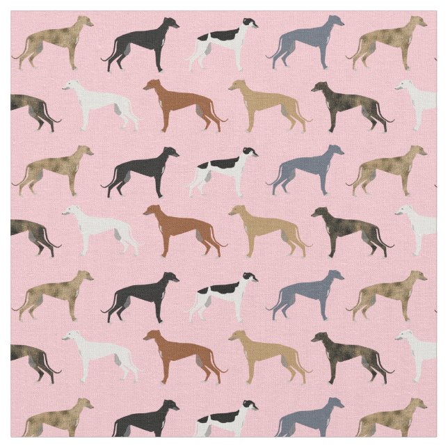 Windhunde färben sich rosa stoff (Nahaufnahme)