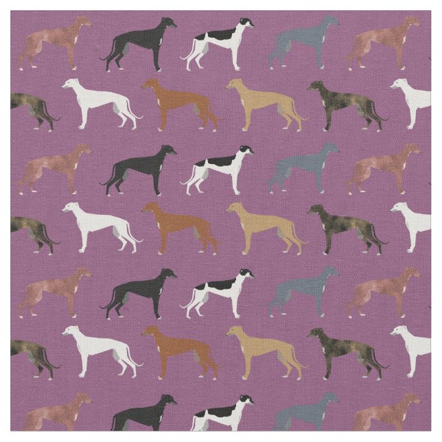 Windhunde Mantel Farben lila Stoff (Nahaufnahme)