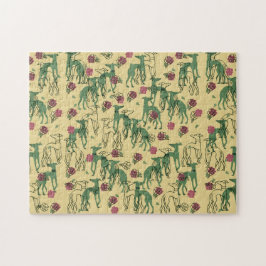 Windhunde und Rose Puzzle