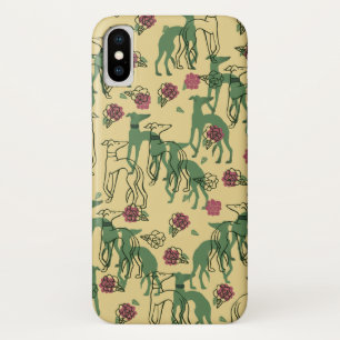 Windhunde und Rose Windhund Rose Muster Frühjahr Case-Mate iPhone Hülle