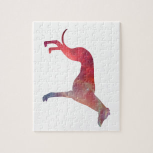 Windhundkosmos-Silhouette Puzzle