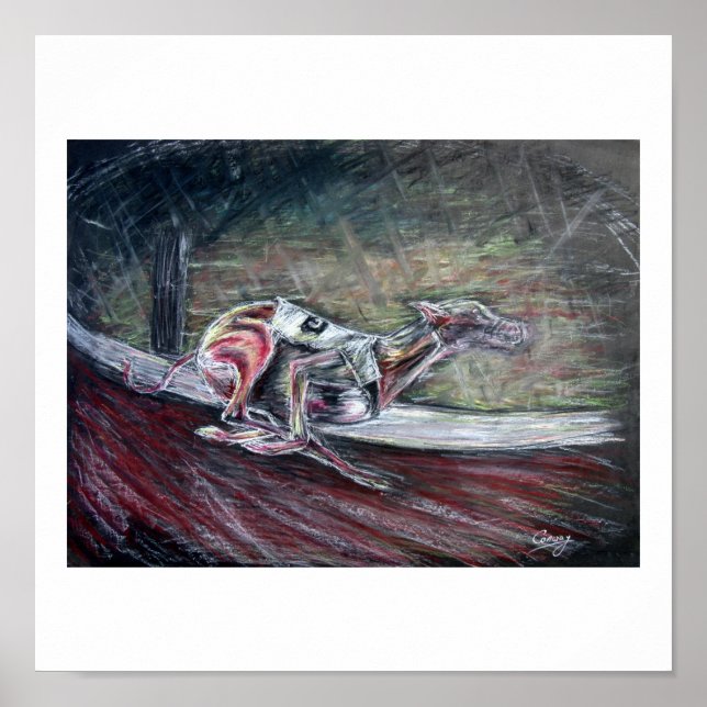 Windhundkunst Poster (Vorne)