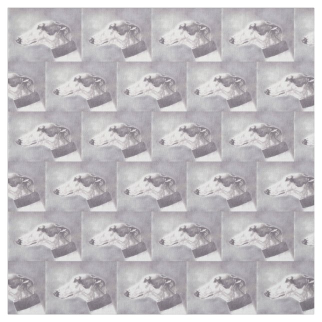 Windhundprofil Hundekunst-Gewebe Stoff (Muster)