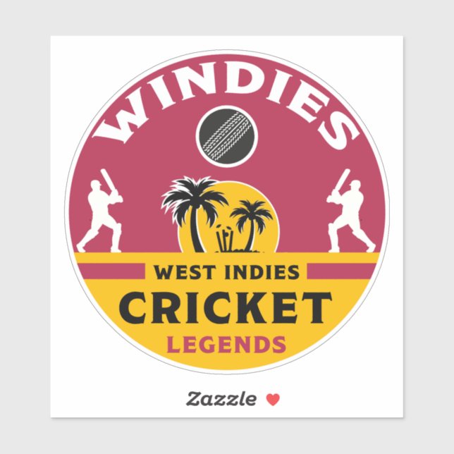 Windies Cricket | West Indies | Saison | Karibik Aufkleber (Blatt)