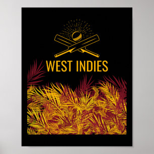 Windies marine Cricket-Trikot karibisches Cricket Poster