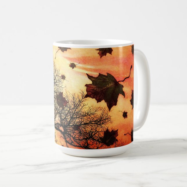 Windige Fall-TagesTasse Kaffeetasse (VorderseiteRechts)