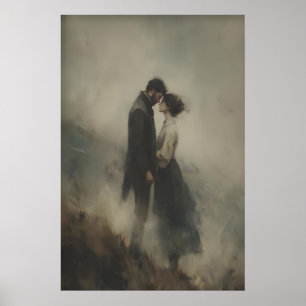 Windige Klippen Liebhaber Wuthering Heights Malere Poster