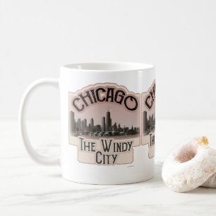 Windige Stadt in Chicago-Slogan Kaffeetasse