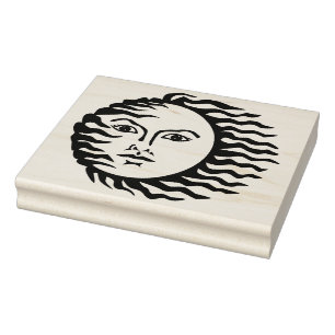 Windige Sungummikunst-Briefmarke Gummistempel