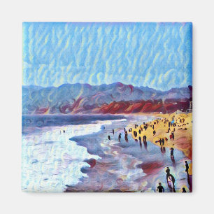 Windiger träumerischer Strand (Magnet) Magnet
