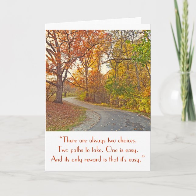 "WINDING PFAD DURCH WOODS" KARTE (Vorderseite)