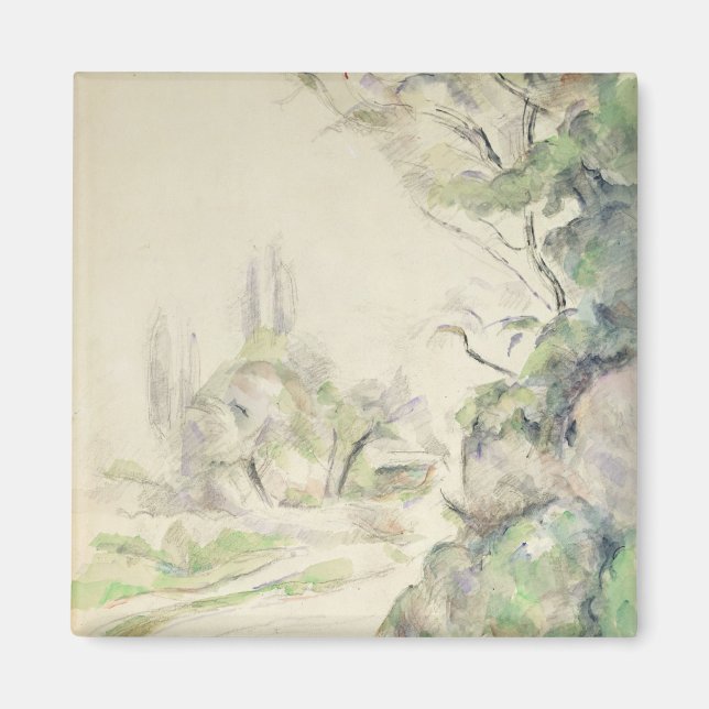 Winding Road, c.1900-06 (w/c auf Papier) Magnet (Vorne)