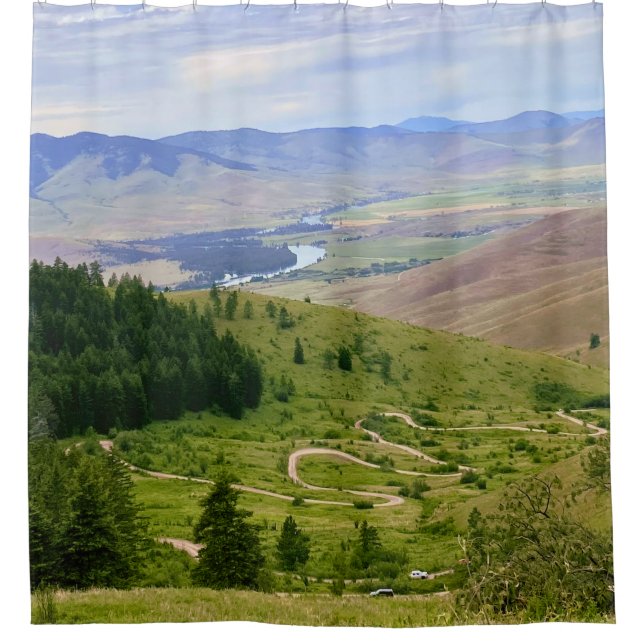 Winding Road Duschvorhang (Vorderseite)