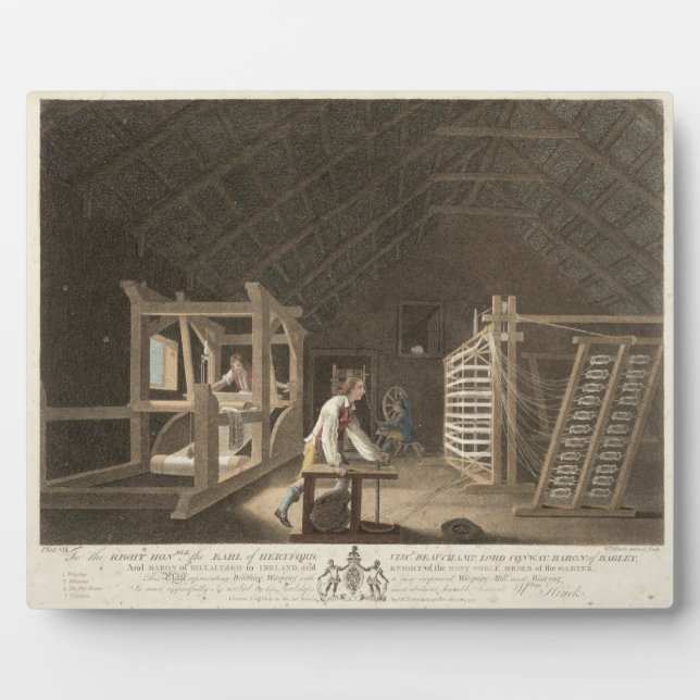 Winding, Warping with a New Improved Warping Mill Fotoplatte (Vorderseite)