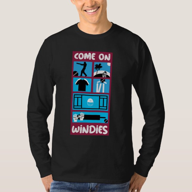 Windis Cricket West Indies Test Cricket T - Shirt (Vorderseite)