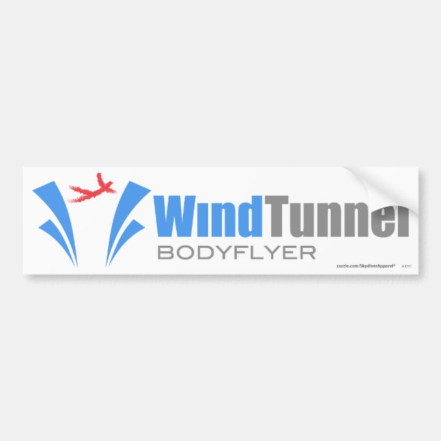 Windkanal Bodyflyer Autoaufkleber (Vorne)