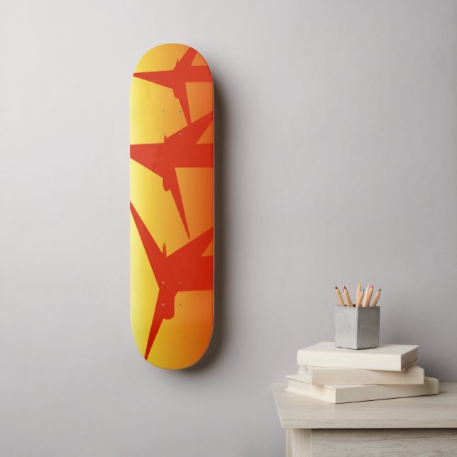 Windkraft Skateboard (Wandkunst)