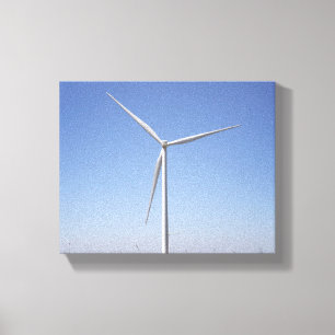 Windkraftanlage in einem ländlichen Oklahoma-Feld Leinwanddruck